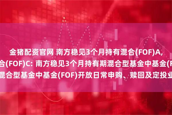 金猪配资官网 南方稳见3个月持有混合(FOF)A,南方稳见3个月持有混合(FOF)C: 南方稳见3个月持有期混合型基金中基金(FOF)开放日常申购、赎回及定投业务的公告